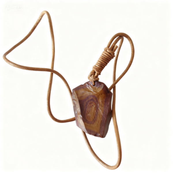 natural gobi agate pendant healing crystal jewelry (3441)