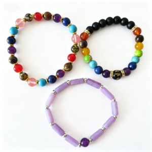 gobi agate raw stone bracelet – authentic desert gem jewelry (b295)
