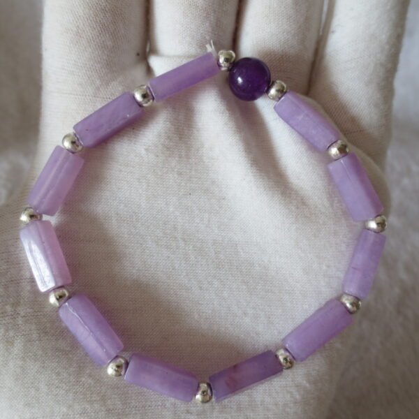gobi agate raw stone bracelet – authentic desert gem jewelry (b295)