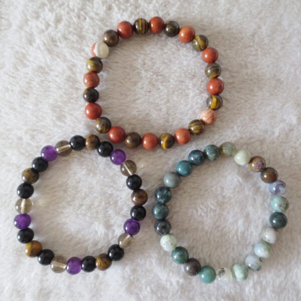 gobi agate raw stone bracelet – authentic desert gem jewelry (b296)