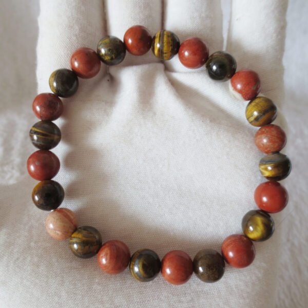 gobi agate raw stone bracelet – authentic desert gem jewelry (b296)