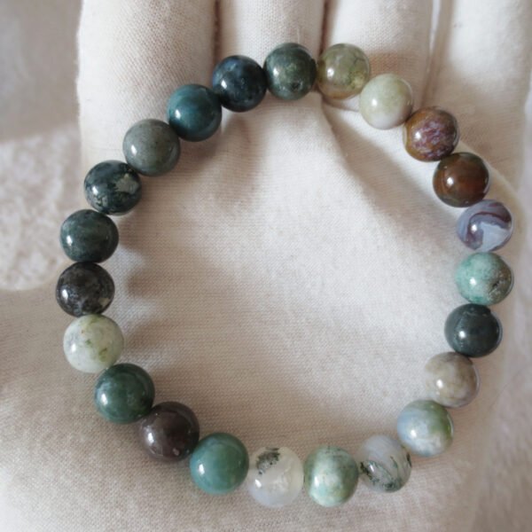 gobi agate raw stone bracelet – authentic desert gem jewelry (b296)