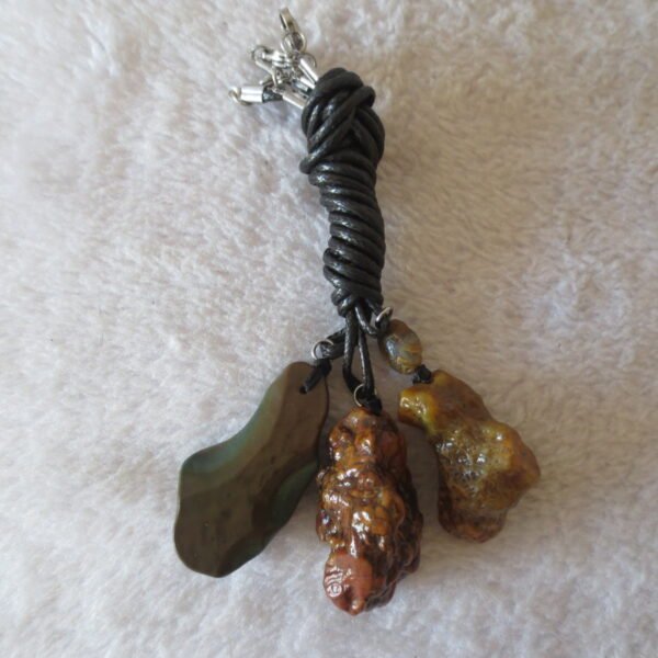 natural gobi agate pendant healing crystal jewelry (a083)