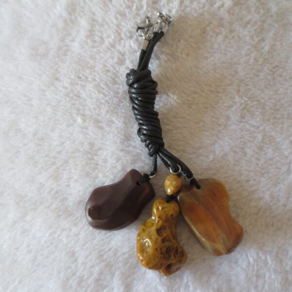 natural gobi agate pendant healing crystal jewelry (a087)