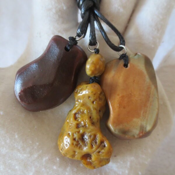 natural gobi agate pendant healing crystal jewelry (a087)