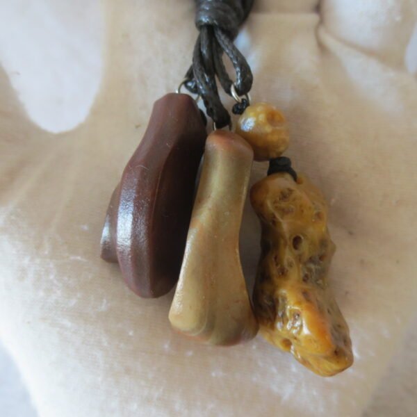 natural gobi agate pendant healing crystal jewelry (a087)
