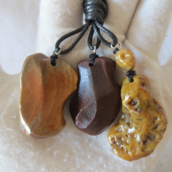natural gobi agate pendant healing crystal jewelry (a087)