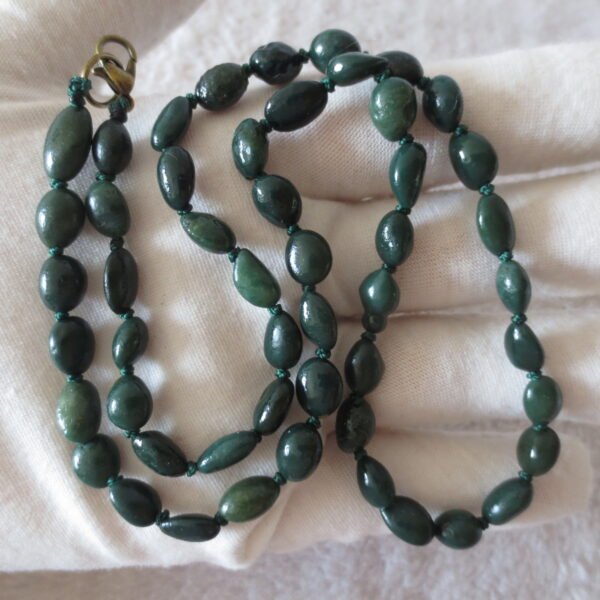 gobi agate raw stone necklace – authentic desert gem jewelry (n675)