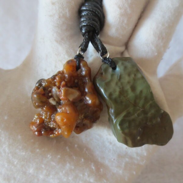 a097 set of 2 desert gobi agate pendant
