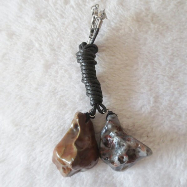 a106 set of 2 desert gobi agate pendant