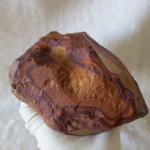 natural banded gobi desert stone raw home decor ornament (g01)