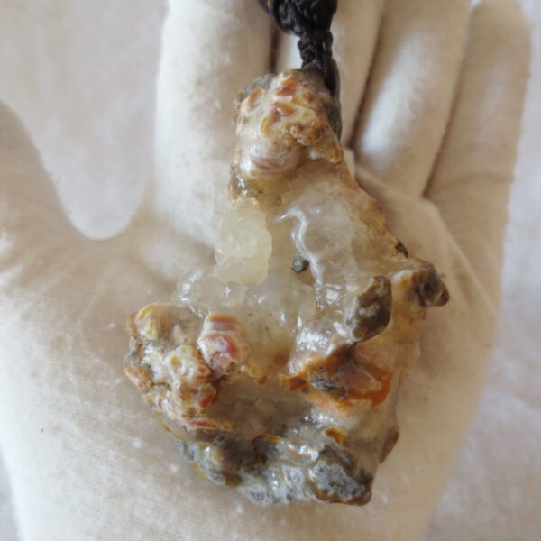 natural gobi agate pendant healing crystal jewelry (c06)