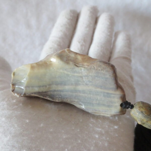 natural gobi agate pendant healing crystal jewelry (d03)