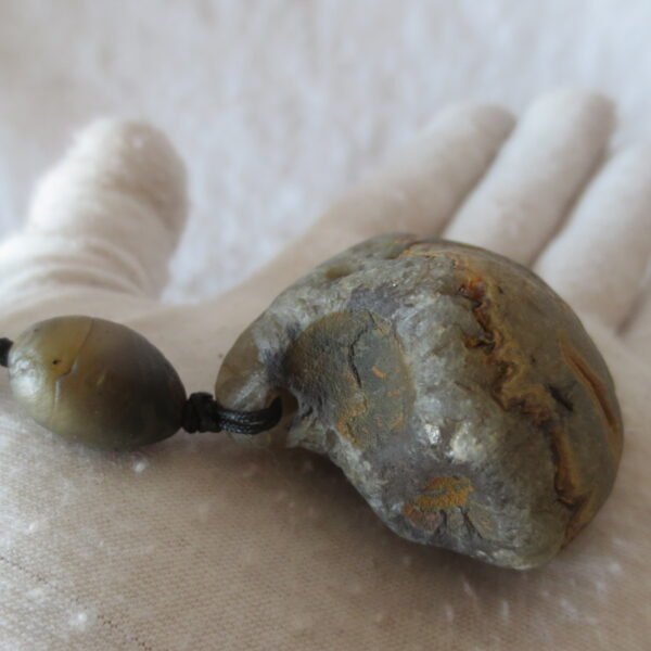 natural gobi agate pendant healing crystal jewelry (d05)