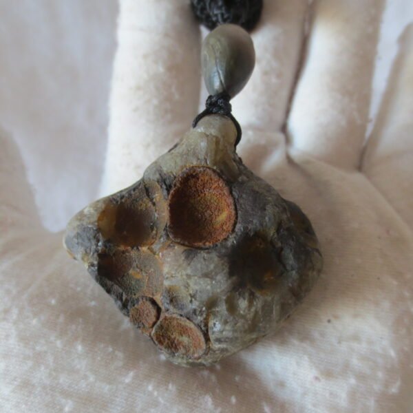 natural gobi agate pendant healing crystal jewelry (d05)