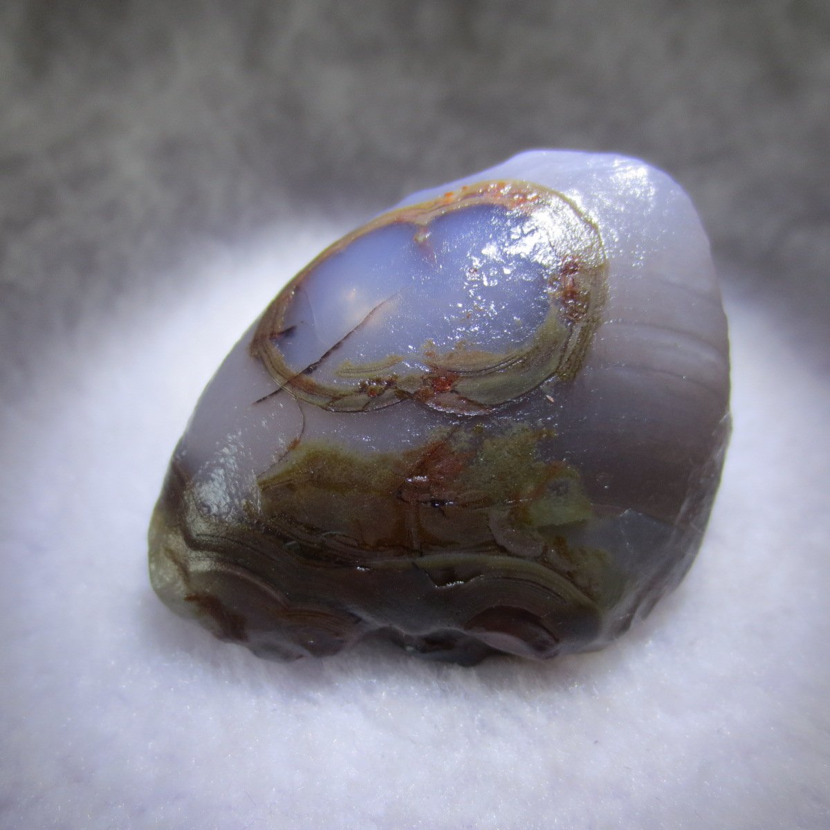 natural thumb eye gobi agate desert raw stone mineral (m119)