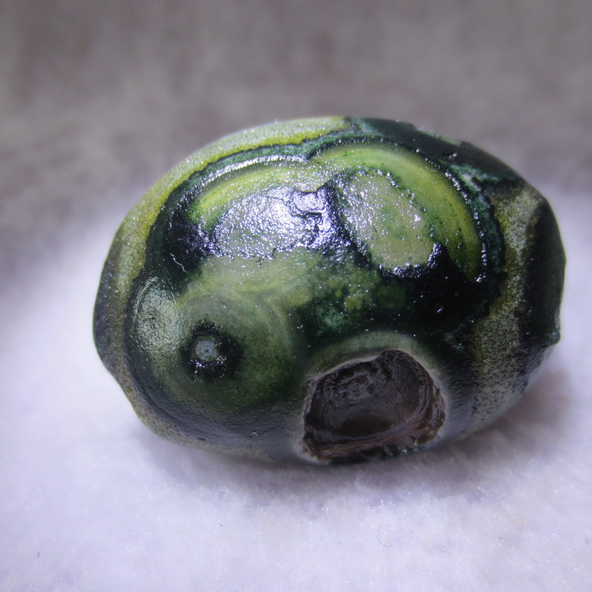 natural thumb eye gobi agate desert raw stone mineral (m120)