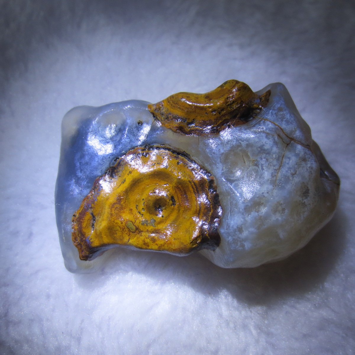 natural thumb eye gobi agate desert raw stone mineral (m121)