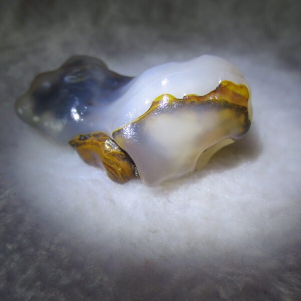 natural thumb eye gobi agate desert raw stone mineral (m121)