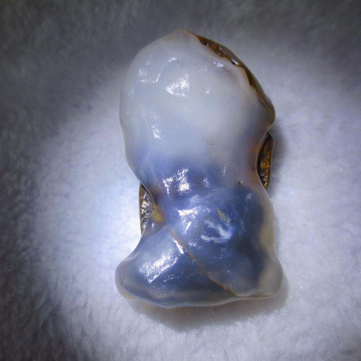natural thumb eye gobi agate desert raw stone mineral (m121)