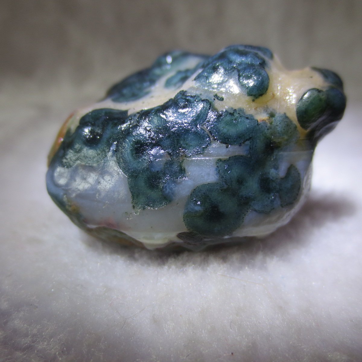 natural thumb eye gobi agate desert raw stone mineral (m123)