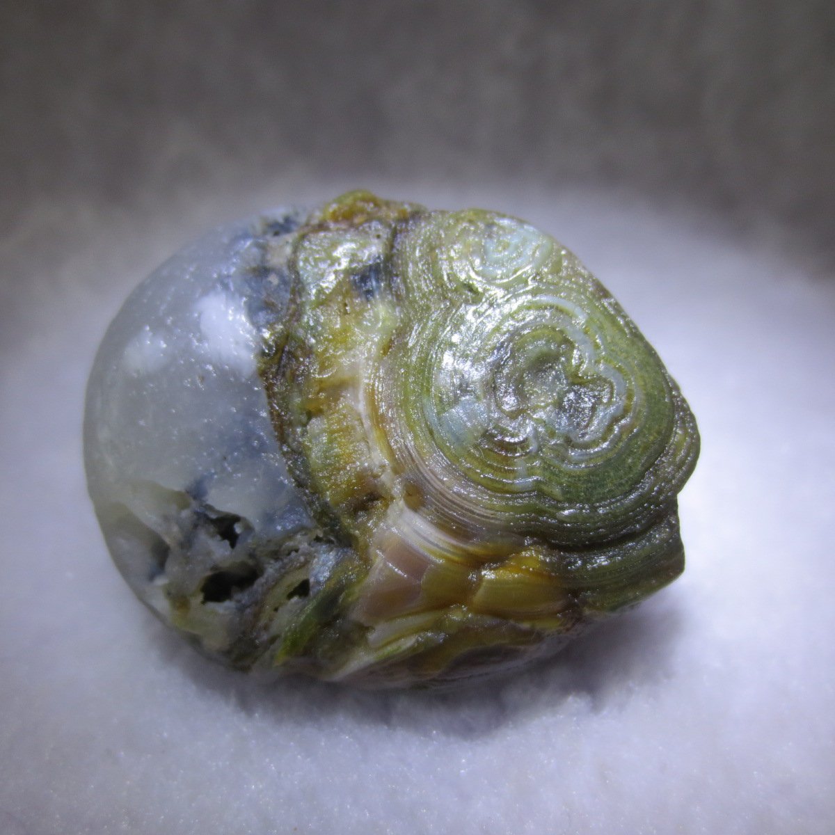 natural thumb eye gobi agate desert raw stone mineral (m129)