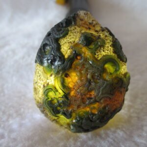 natural thumb eye gobi agate desert raw stone mineral (m132)