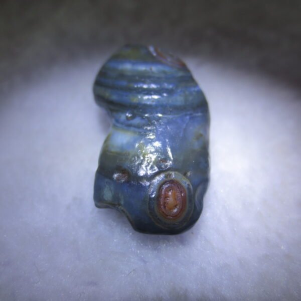 natural thumb eye gobi agate desert raw stone mineral (m165)