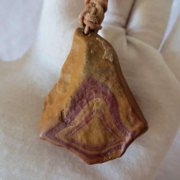 natural gobi agate pendant healing crystal jewelry (3442)