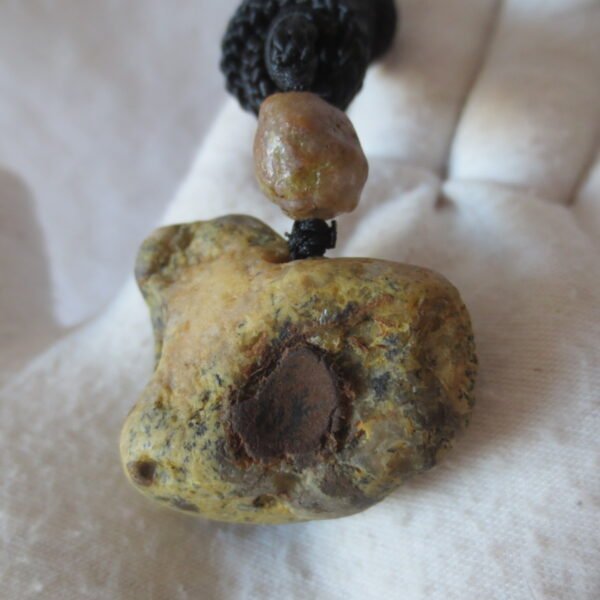 natural gobi agate pendant healing crystal jewelry (d149)