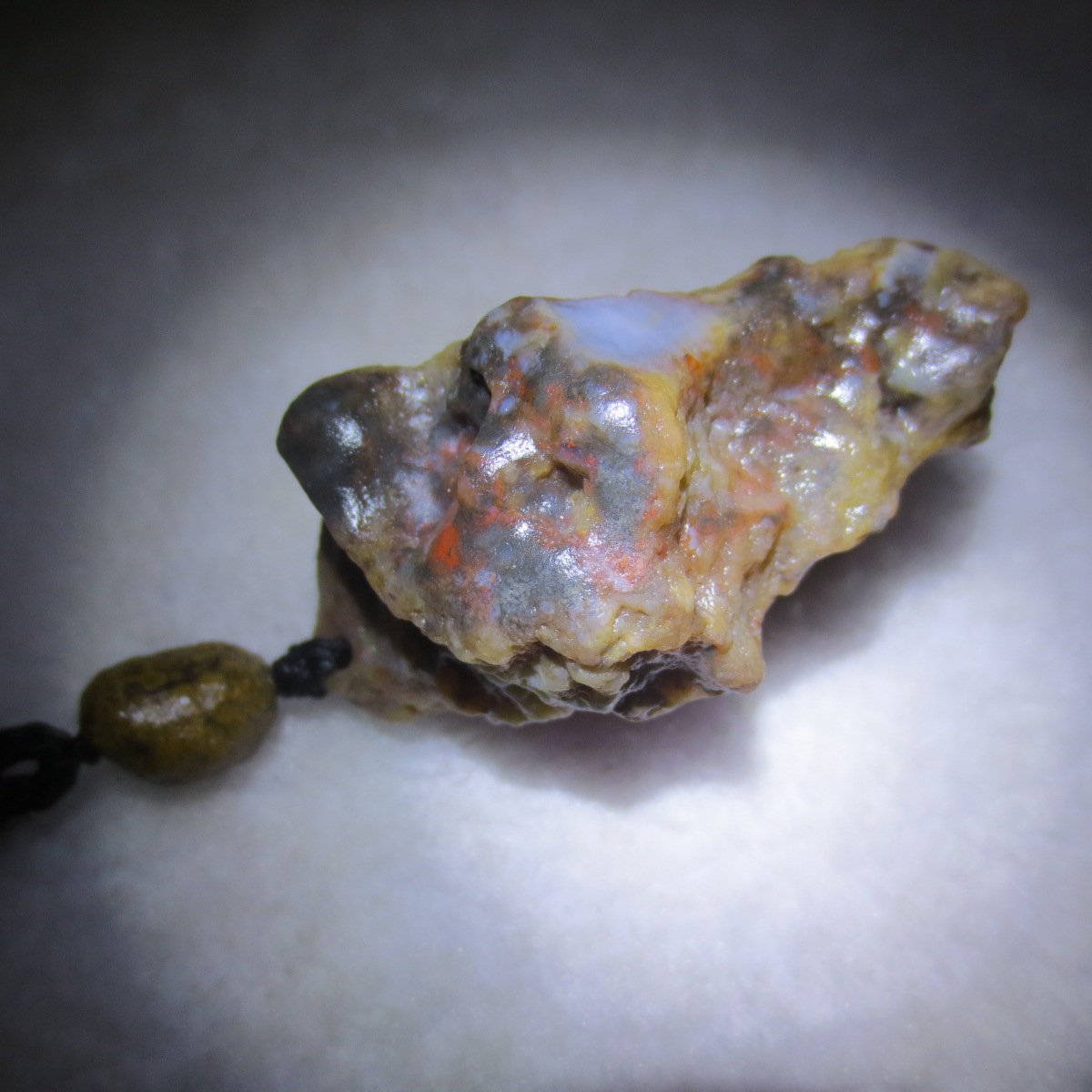 natural gobi agate pendant healing crystal jewelry (d02)