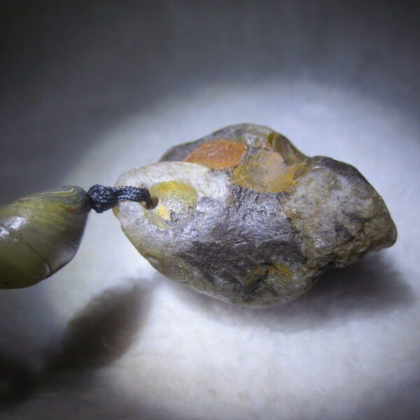 natural gobi agate pendant healing crystal jewelry (d05)