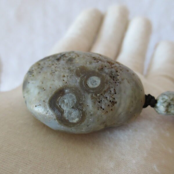 natural gobi agate pendant healing crystal jewelry (d18)