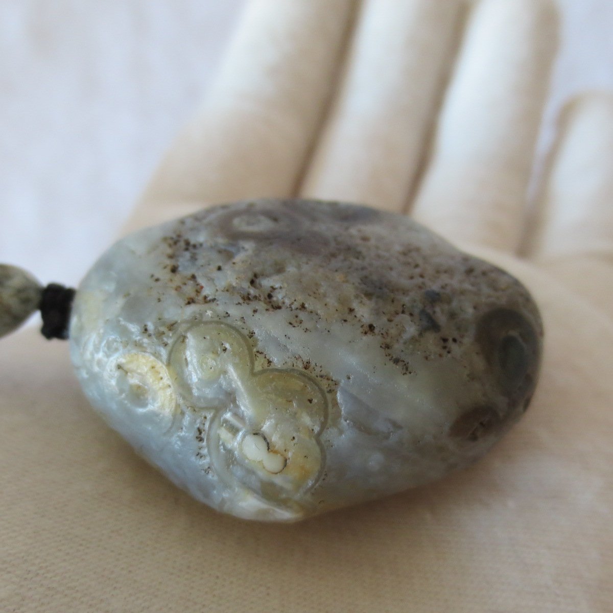natural gobi agate pendant healing crystal jewelry (d18)