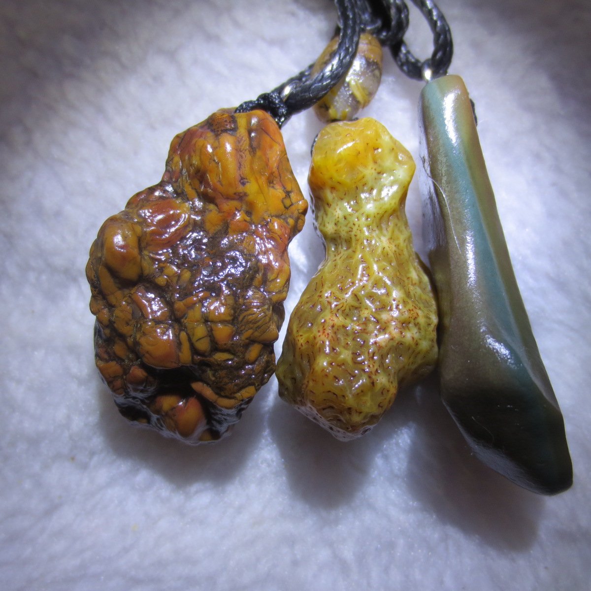 natural gobi agate pendant healing crystal jewelry (a083)