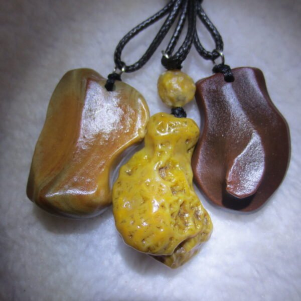 natural gobi agate pendant healing crystal jewelry (a087)