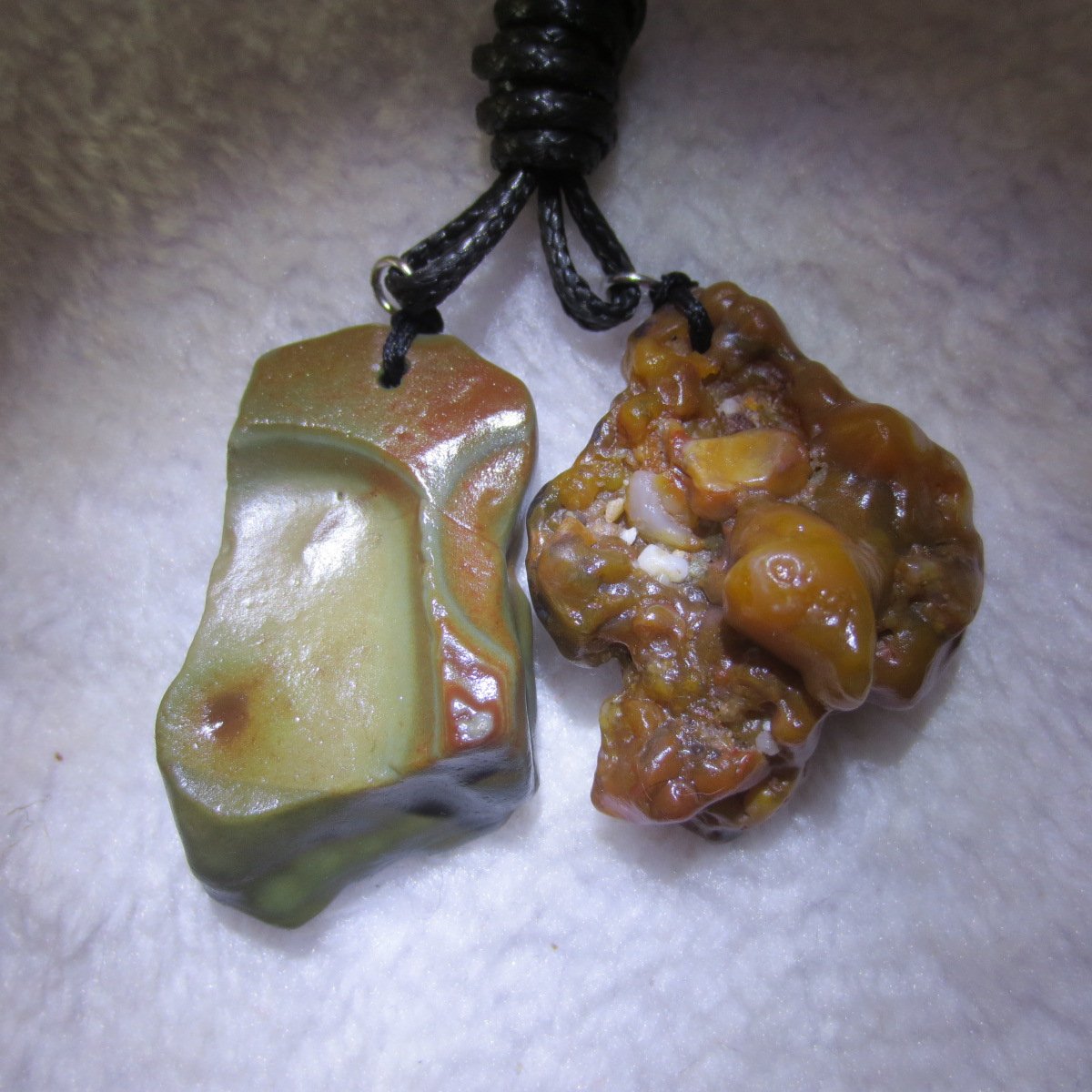 gobi agate pendant necklace natural stone healing crystal jewelry (a097)