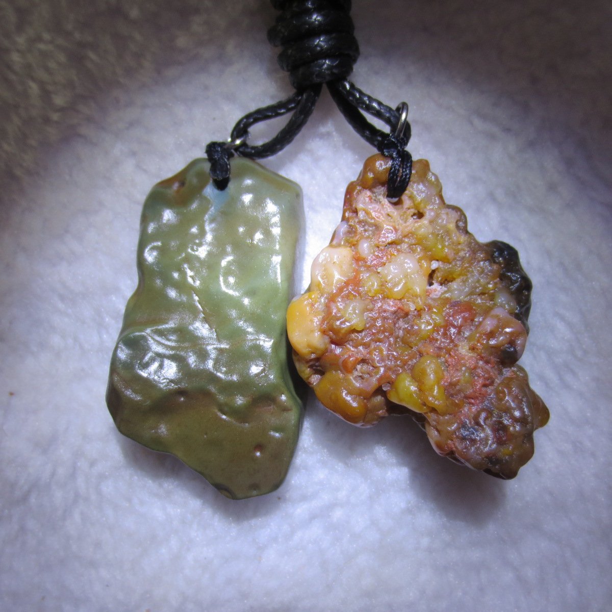 gobi agate pendant necklace natural stone healing crystal jewelry (a097)