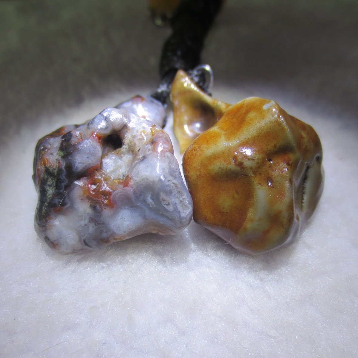 natural gobi agate pendant healing crystal jewelry (a106)