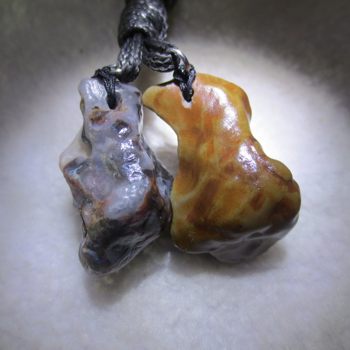 natural gobi agate pendant healing crystal jewelry (a106)