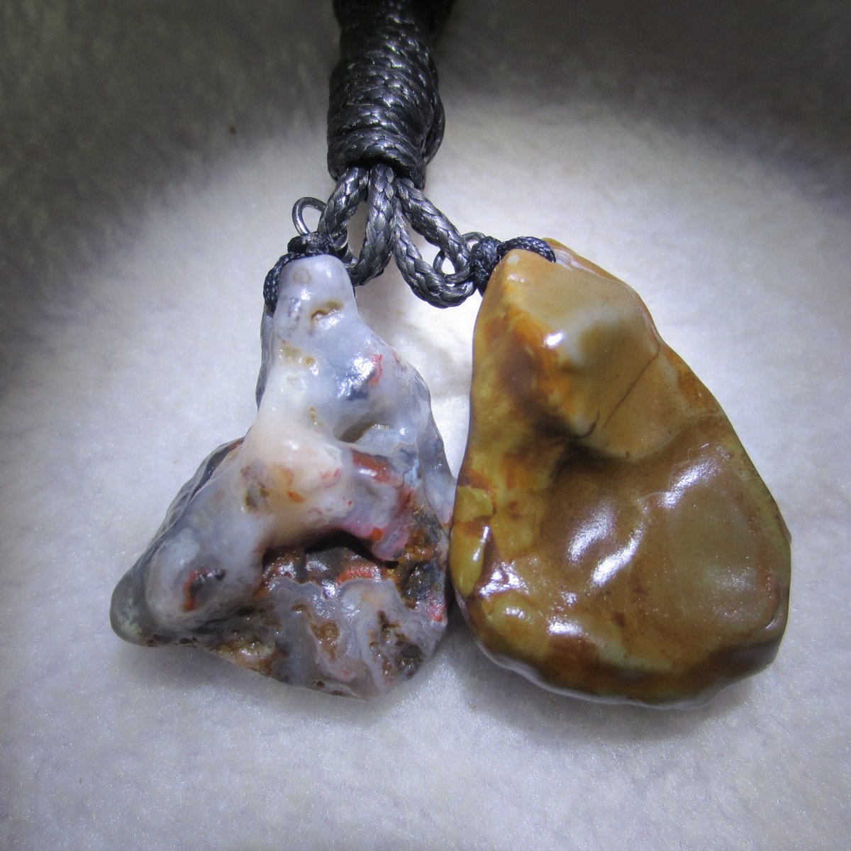 natural gobi agate pendant healing crystal jewelry (a106)