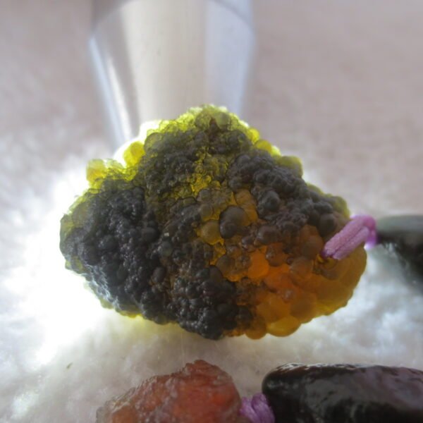 gobi agate raw stone necklace – authentic desert gem jewelry (n633)