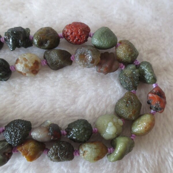 gobi agate raw stone necklace – authentic desert gem jewelry (n633)