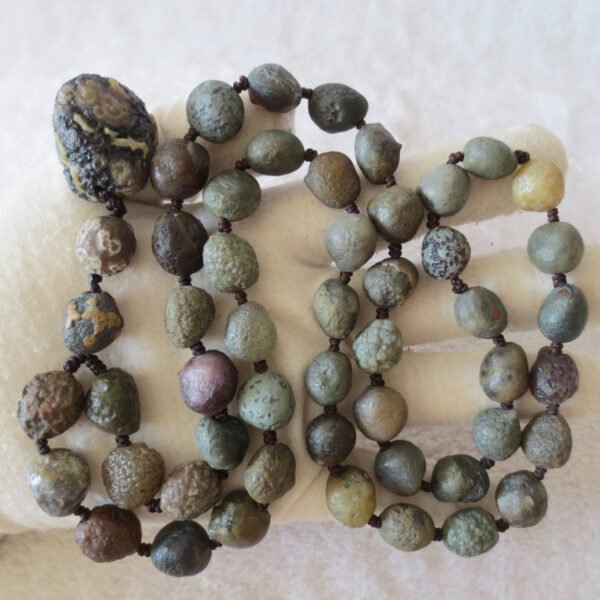 gobi agate raw stone necklace – authentic desert gem jewelry (n647)