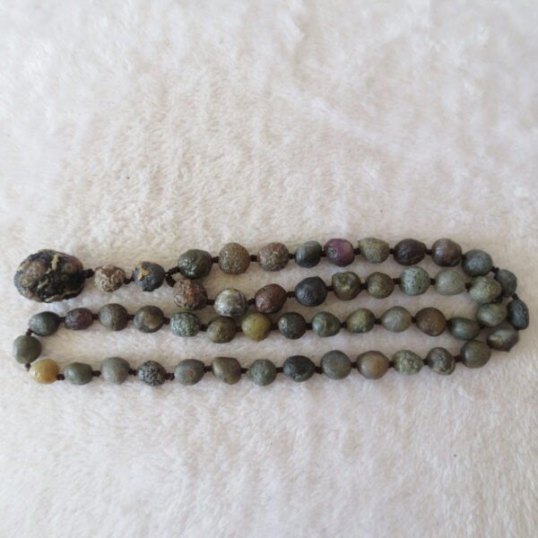 gobi agate raw stone necklace – authentic desert gem jewelry (n647)