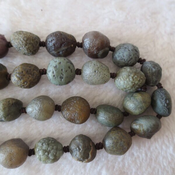 gobi agate raw stone necklace – authentic desert gem jewelry (n647)