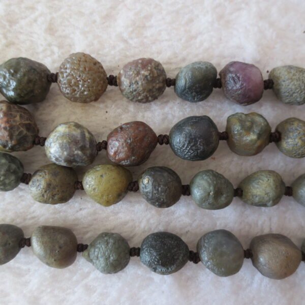 gobi agate raw stone necklace – authentic desert gem jewelry (n647)
