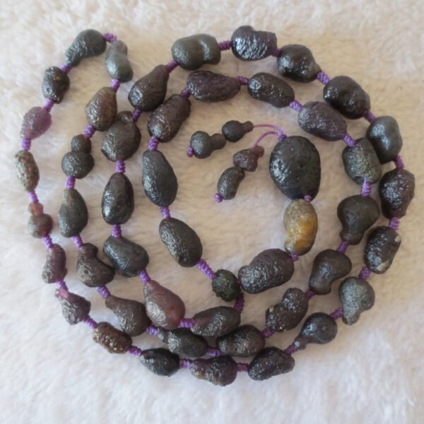 gobi agate raw stone necklace – authentic desert gem jewelry (n667)