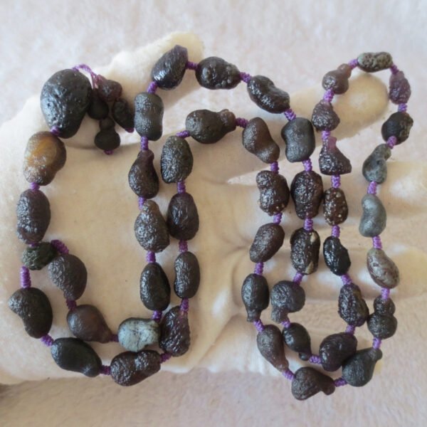 gobi agate raw stone necklace – authentic desert gem jewelry (n667)