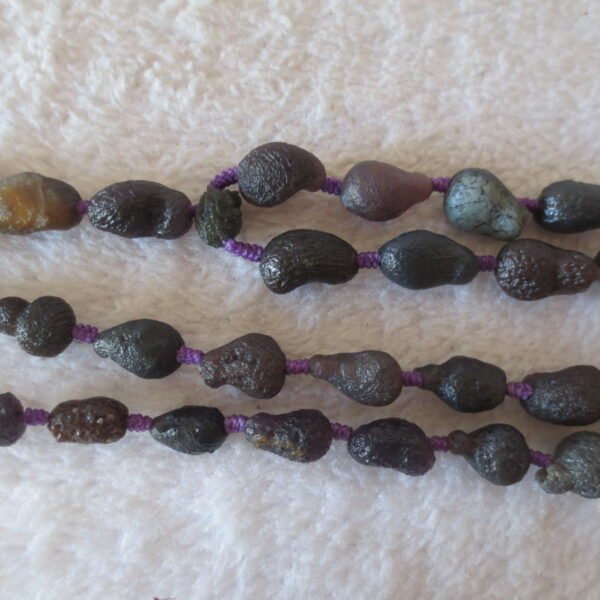 gobi agate raw stone necklace – authentic desert gem jewelry (n667)